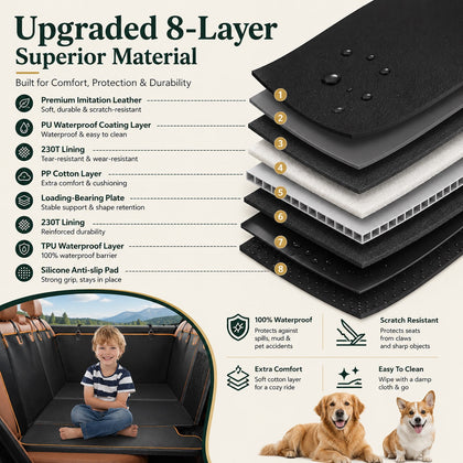 TAILROAD Deck Essential eight-layer construction with waterproof, cushioning, rigid support and anti-slip layers
