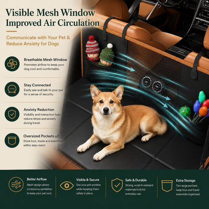 TAILROAD Deck Signature mesh window, airflow, visibility and dual storage pockets
